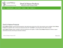 Tablet Screenshot of doncolnature.ca